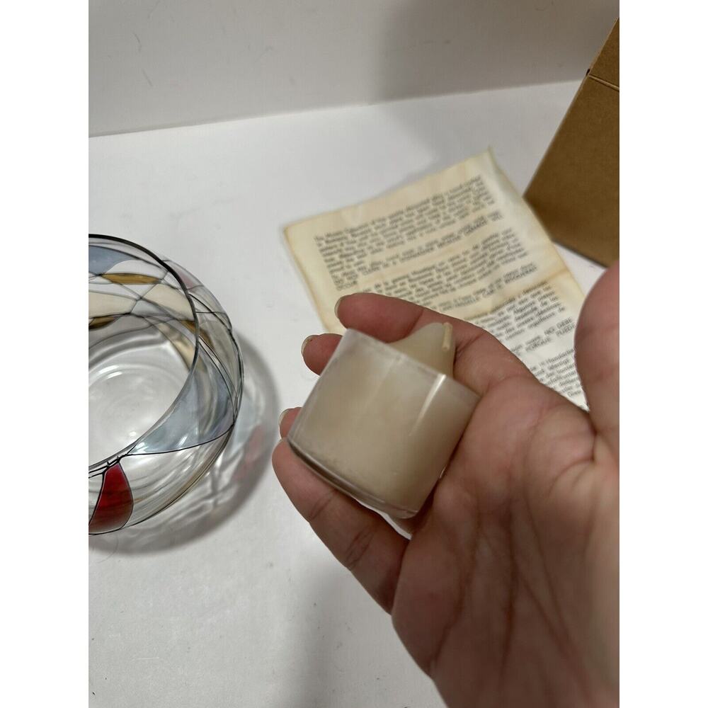 Partylite Calypso Mosaic Stained Glass W/‎ Tealight Candle Votive Holder Retired - Picture 12 of 13
